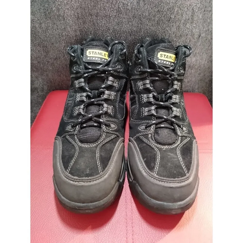 EUC Stanley Steel Toe Men's Works Boots ANSI Z41 PT99 Black Safety Sz11 M